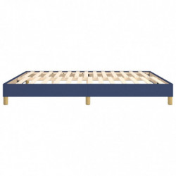 Boxspringbett Blau 180x200 cm Stoff