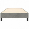 Boxspringbett Hellgrau 90x200 cm Samt