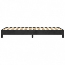 Boxspringbett Schwarz 90x200 cm Samt