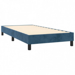 Boxspringbett Dunkelblau 90x200 cm Samt