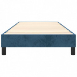 Boxspringbett Dunkelblau 90x200 cm Samt