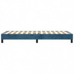 Boxspringbett Dunkelblau 90x200 cm Samt