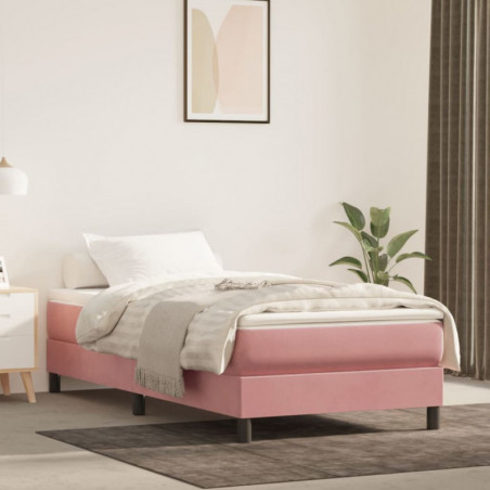 Boxspringbett Rosa 90x200 cm Samt