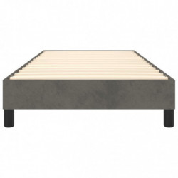 Boxspringbett Dunkelgrau 100x200 cm Samt