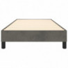 Boxspringbett Dunkelgrau 100x200 cm Samt