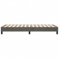 Boxspringbett Dunkelgrau 100x200 cm Samt