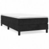 Boxspringbett Schwarz 100x200 cm Samt