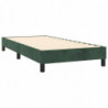 Boxspringbett Dunkelgrün 100x200 cm Samt