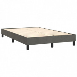 Boxspringbett Dunkelgrau 120x200 cm Samt