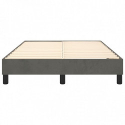 Boxspringbett Dunkelgrau 120x200 cm Samt