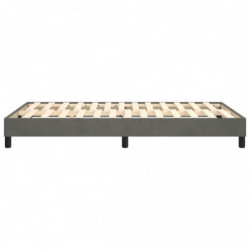 Boxspringbett Dunkelgrau 120x200 cm Samt