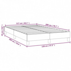 Boxspringbett Dunkelgrau 120x200 cm Samt