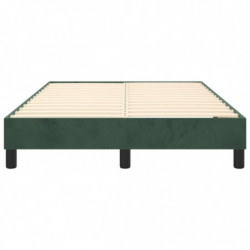 Boxspringbett Dunkelgrün 120x200 cm Samt