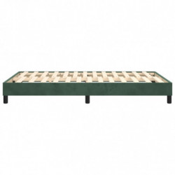 Boxspringbett Dunkelgrün 120x200 cm Samt