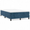 Boxspringbett Dunkelblau 120x200 cm Samt