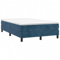 Boxspringbett Dunkelblau 120x200 cm Samt