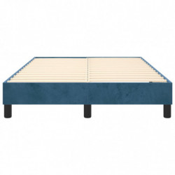 Boxspringbett Dunkelblau 120x200 cm Samt