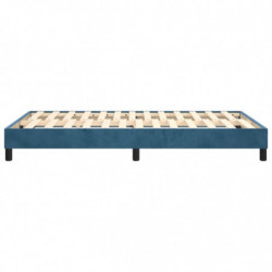 Boxspringbett Dunkelblau 120x200 cm Samt