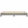 Boxspringbett Hellgrau 140x190 cm Samt