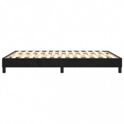 Boxspringbett Schwarz 140x190 cm Samt