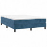 Boxspringbett Dunkelblau 140x190 cm Samt