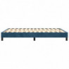 Boxspringbett Dunkelblau 140x190 cm Samt