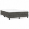 Boxspringbett Dunkelgrau 140x200 cm Samt