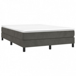 Boxspringbett Dunkelgrau 140x200 cm Samt