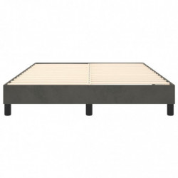 Boxspringbett Dunkelgrau 140x200 cm Samt