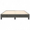 Boxspringbett Dunkelgrau 140x200 cm Samt