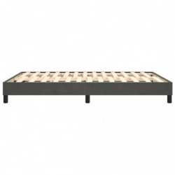 Boxspringbett Dunkelgrau 140x200 cm Samt