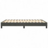 Boxspringbett Dunkelgrau 140x200 cm Samt