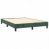 Boxspringbett Dunkelgrün 140x200 cm Samt