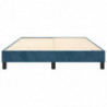 Boxspringbett Dunkelblau 140x200 cm Samt