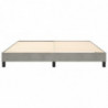 Boxspringbett Hellgrau 160x200 cm Samt