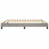 Boxspringbett Hellgrau 160x200 cm Samt