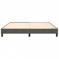 Boxspringbett Dunkelgrau 160x200 cm Samt