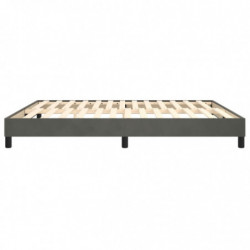 Boxspringbett Dunkelgrau 160x200 cm Samt