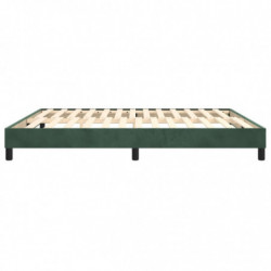 Boxspringbett Dunkelgrün 160x200 cm Samt