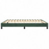 Boxspringbett Dunkelgrün 160x200 cm Samt