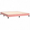 Boxspringbett Rosa 160x200 cm Samt