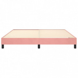 Boxspringbett Rosa 160x200 cm Samt