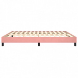 Boxspringbett Rosa 160x200 cm Samt