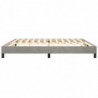 Boxspringbett Hellgrau 200x200 cm Samt