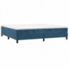 Boxspringbett Dunkelblau 200x200 cm Samt