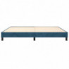 Boxspringbett Dunkelblau 200x200 cm Samt