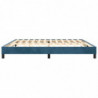 Boxspringbett Dunkelblau 200x200 cm Samt