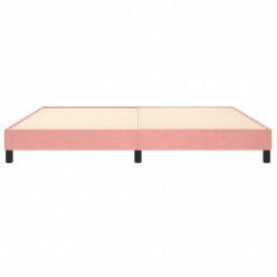 Boxspringbett Rosa 200x200 cm Samt