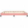 Boxspringbett Rosa 200x200 cm Samt