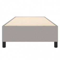 Boxspringbett Hellgrau 80x200 cm Stoff